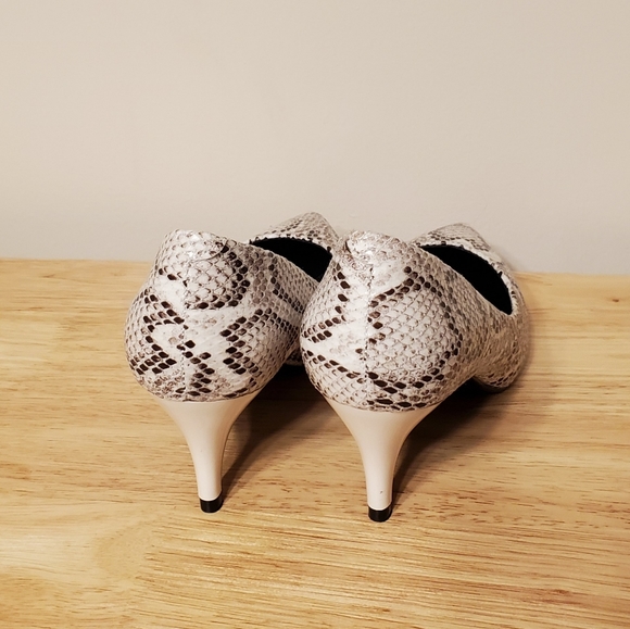 Unilady Snake Print Pumps - Picture 5 of 8